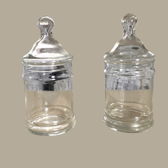 Accents Antique Glass Apothecary Jars Set Of 2 Poshmark
